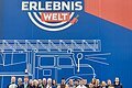Gruppenbild vom Feuerwehrausflug 2025 vor der Feuerwehrerlebniswelt