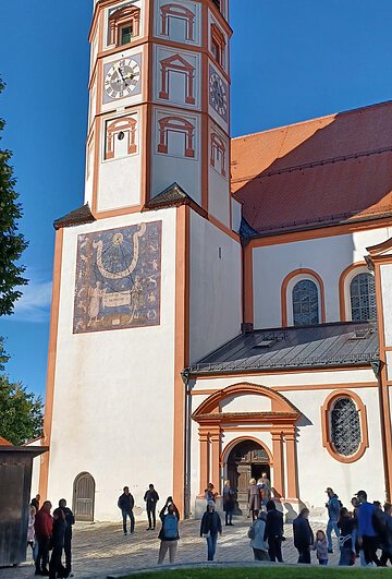 Ankunft am Klostergelände in Andechs